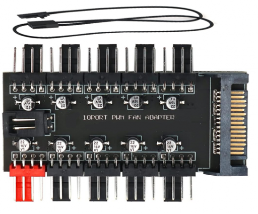 Hub PWM 12V 1-10 Sata